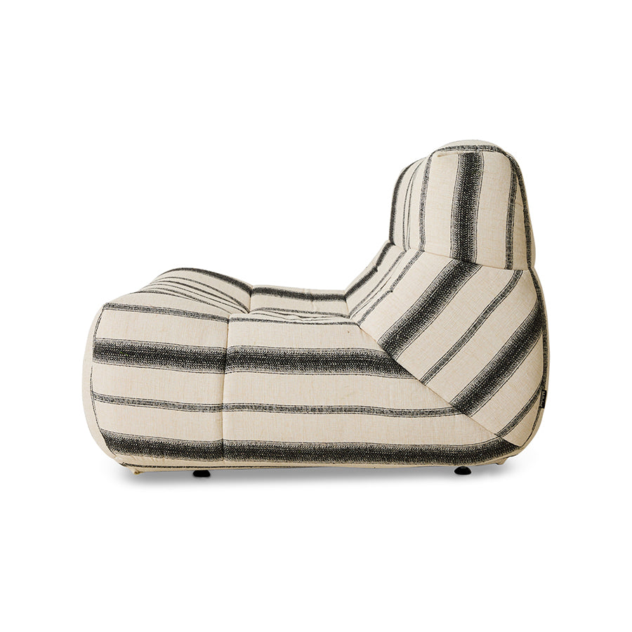 Hkliving LAZY LOUNGE CHAIR outdoor chalkstripe