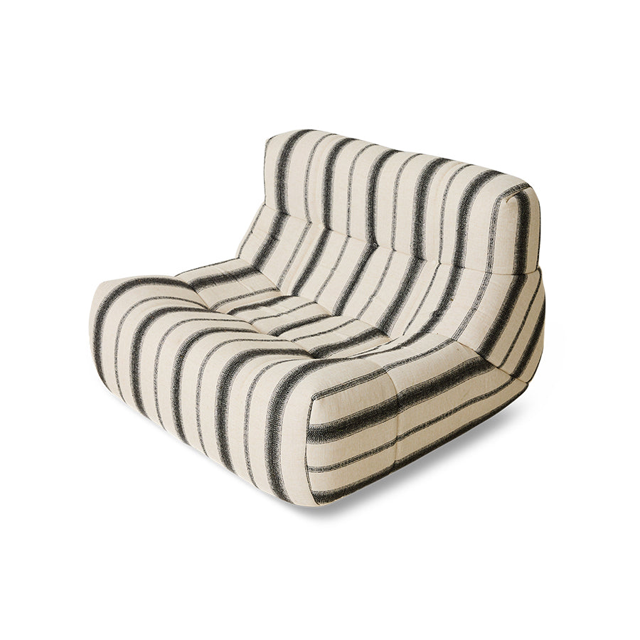 Hkliving LAZY LOUNGE CHAIR outdoor chalkstripe