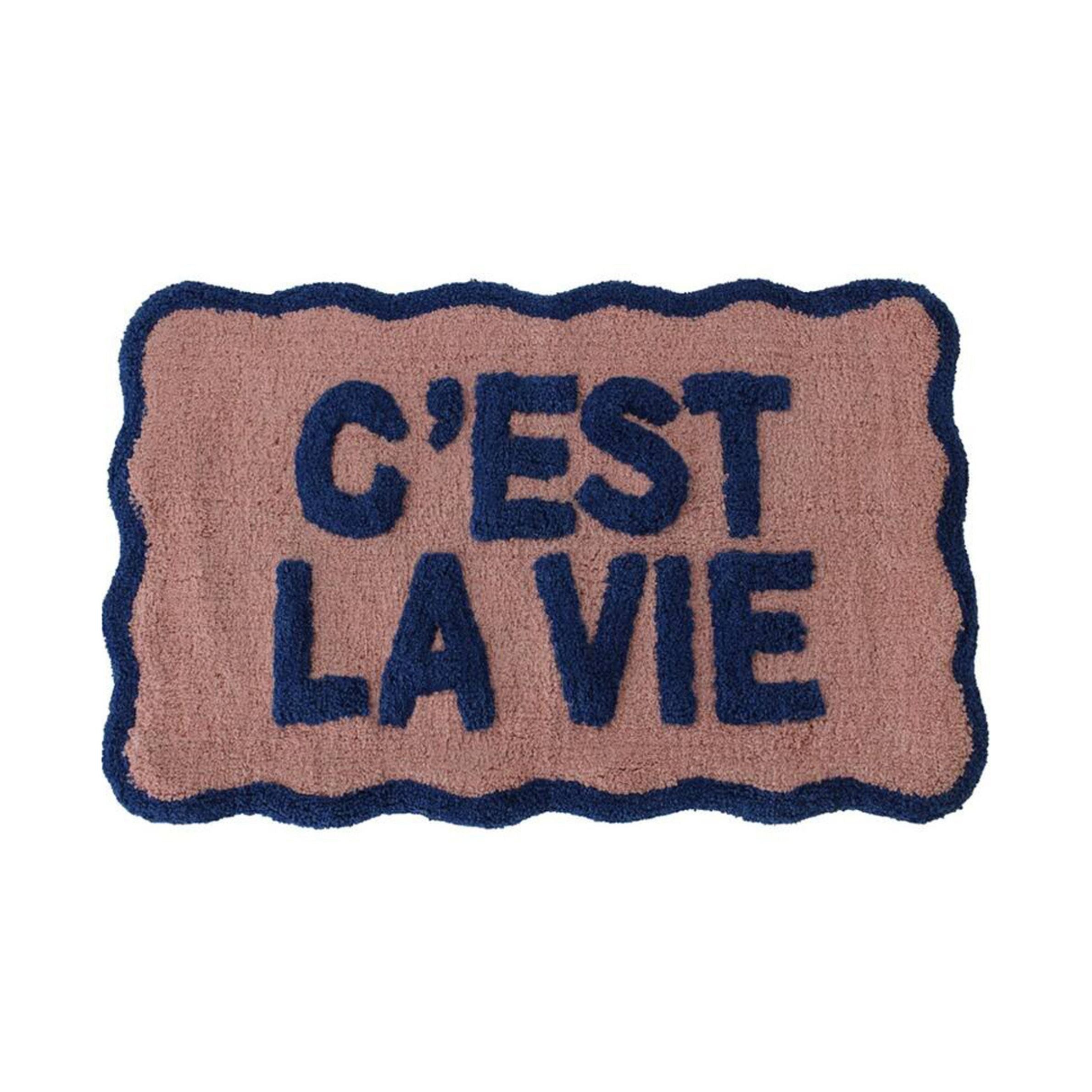 Kersten Badematte C'EST LA VIE mehrfarbig | 50x80cm