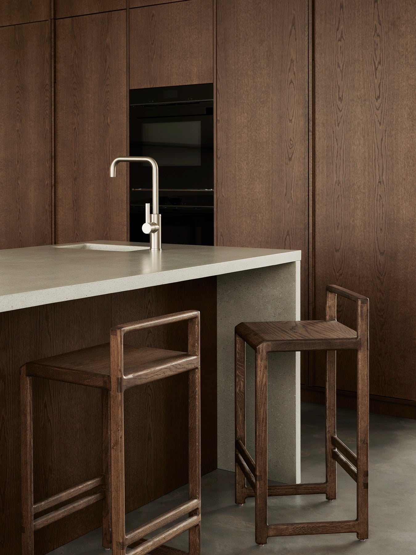 by Crea® Barhocker EBBA Dunkle Eiche