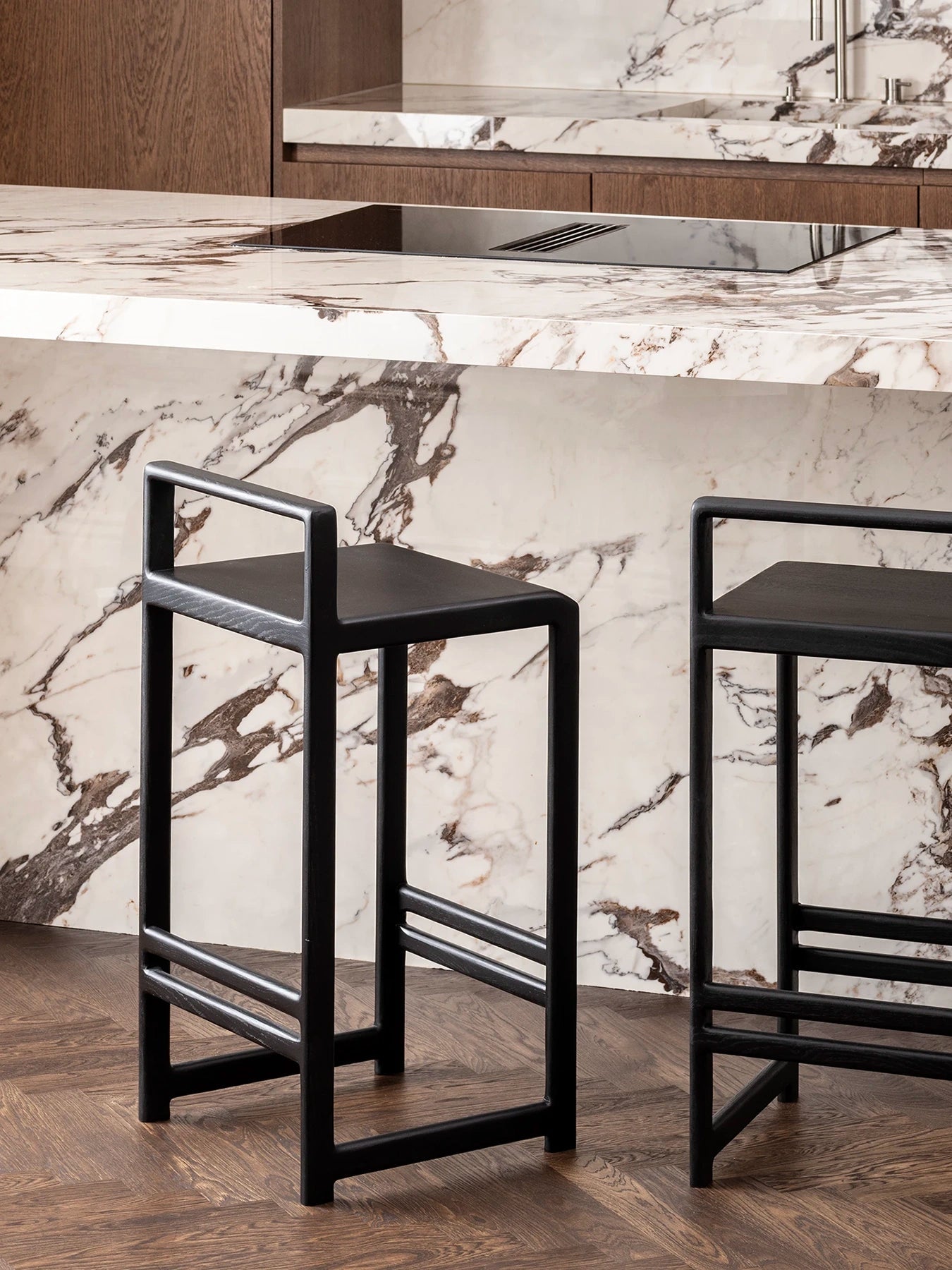 by Crea® Barhocker EBBA Schwarze Eiche