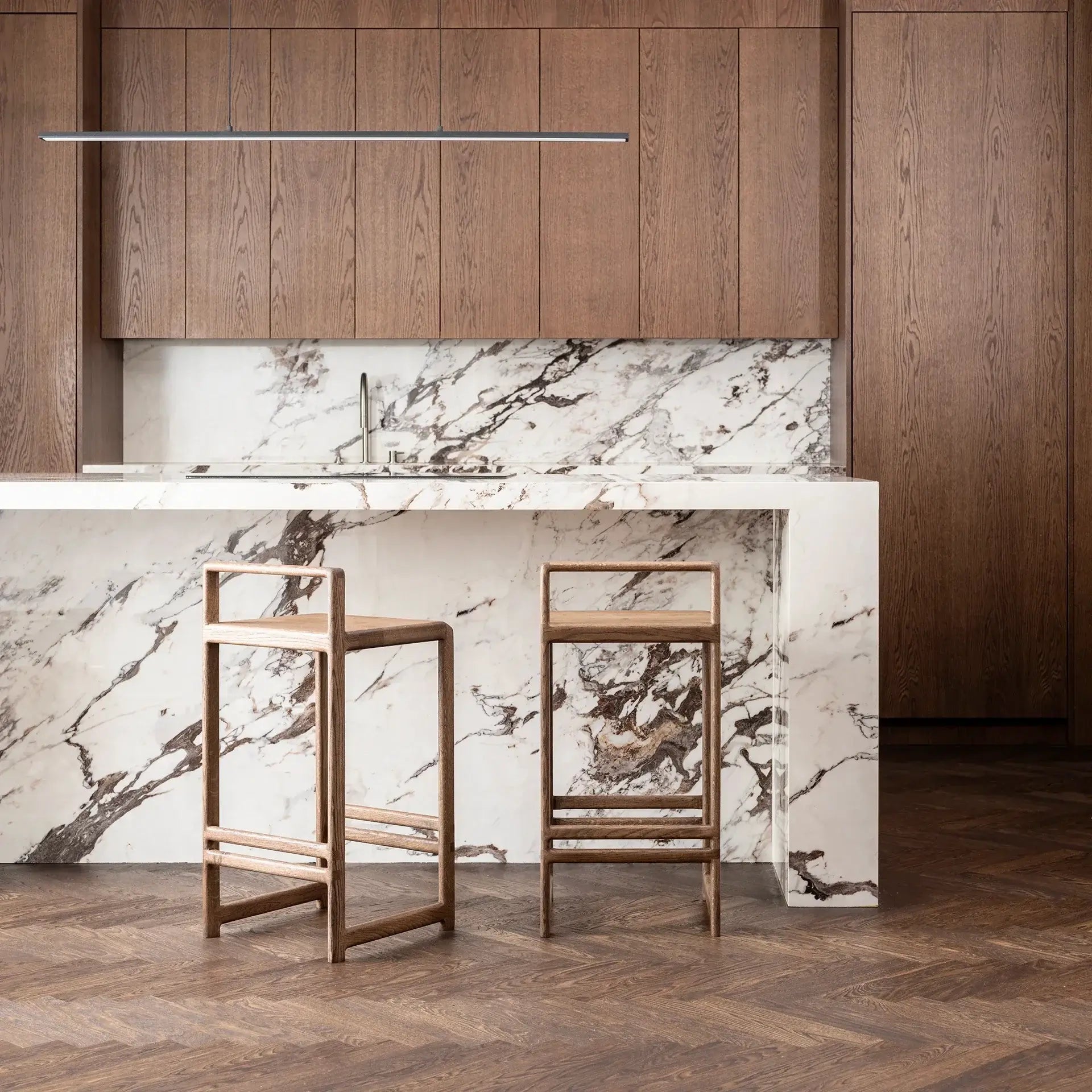 by Crea® Barhocker EBBA Dunkle Eiche