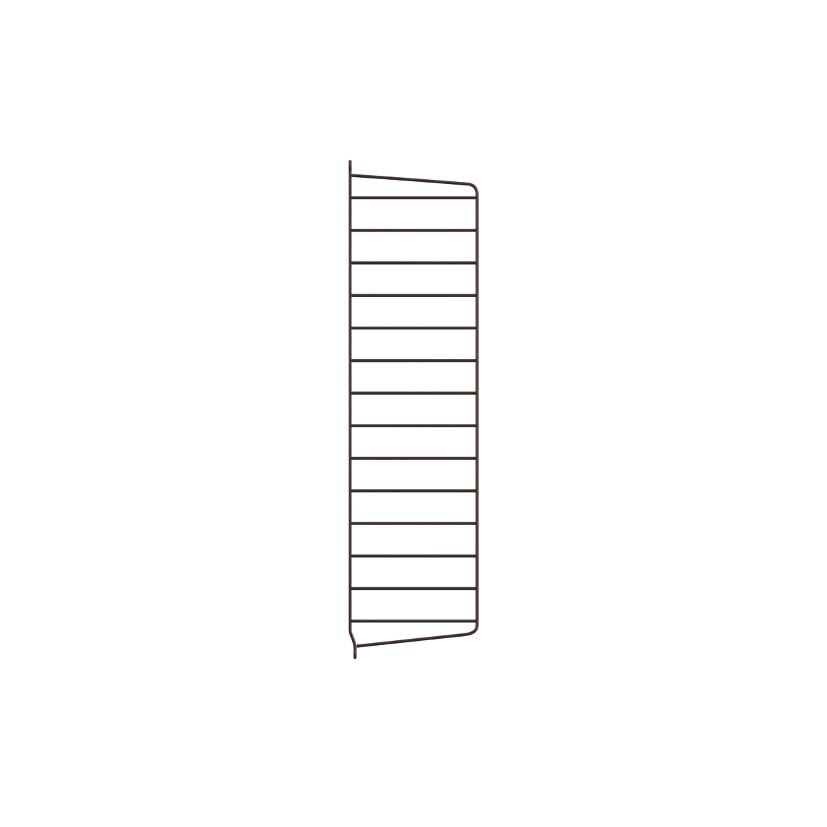 String Furniture Wandleiter T20 x H75, Dunkelbraun, 2er Pack
