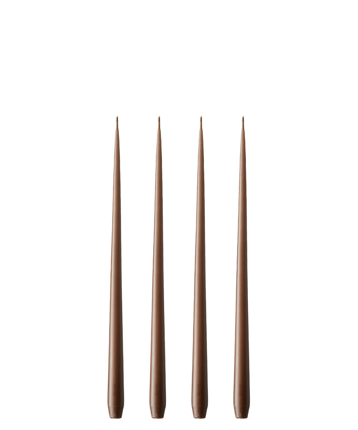 STOFF Nagel 4x Stabkerze von Ester & Erik 25 hazelnut | Ø2,6x32 cm