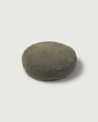 Suite702 Kissenbezug bigDot Furry DARK OLIVE grün | Ø50cm