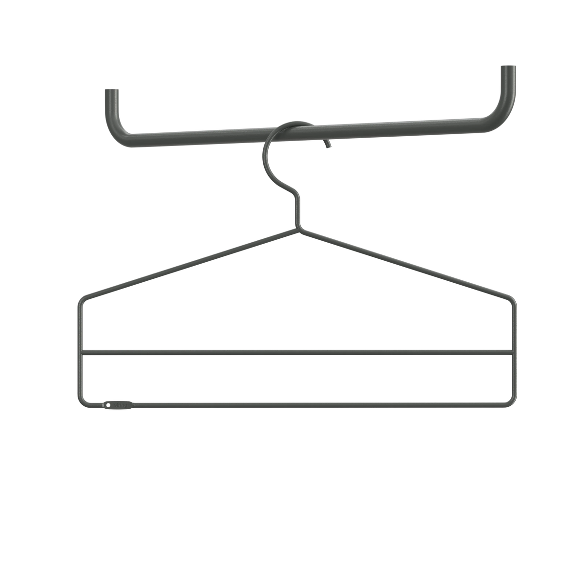 String Furniture KleiderHaken B41 x H26, Dunkelgrau, 4er Pack