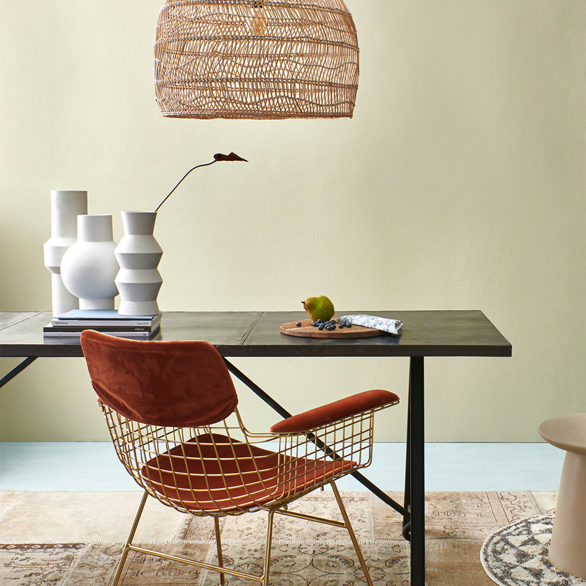 HKliving Vase weiß matt M | 21x21x32cm