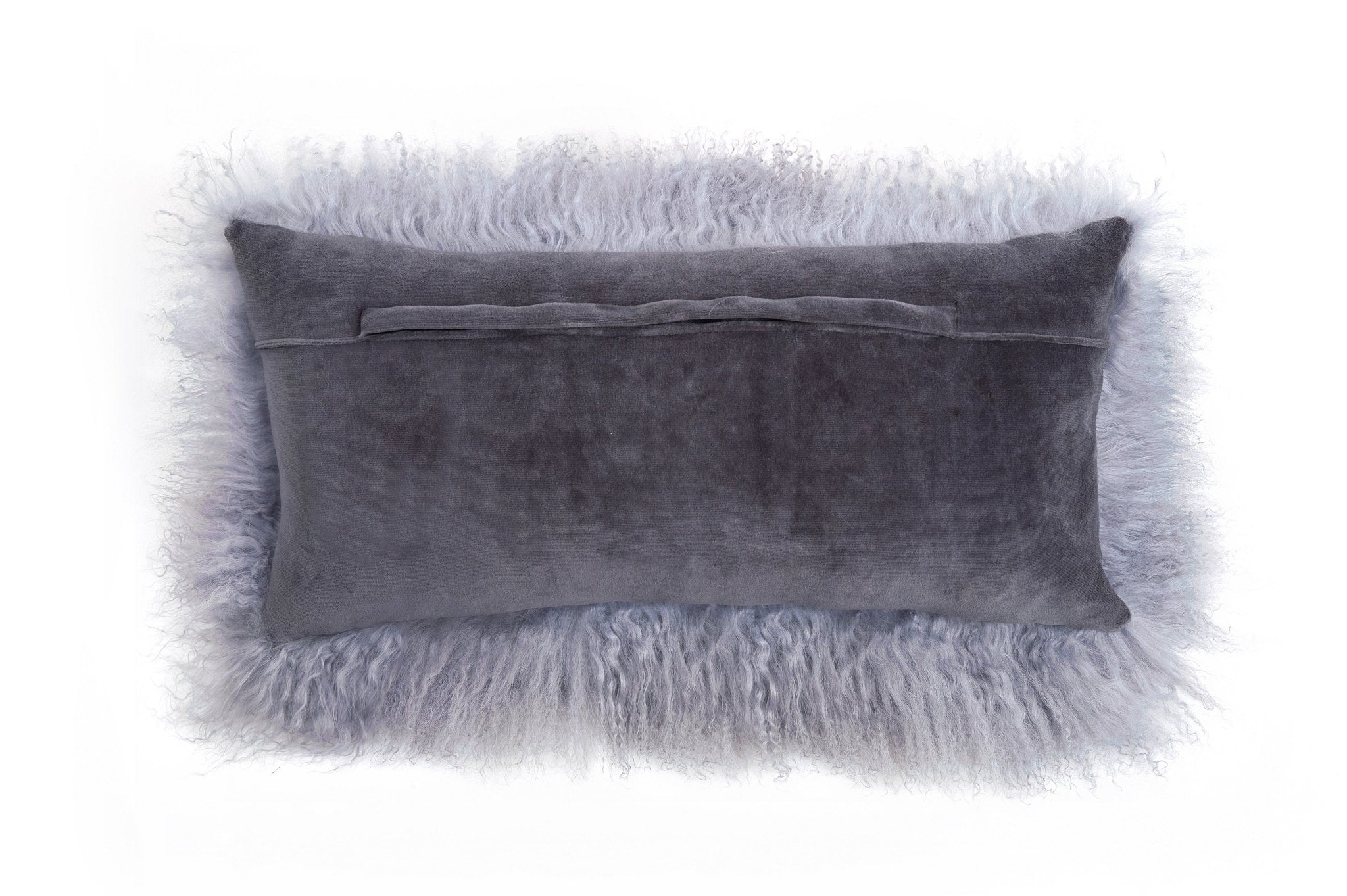 Fibre by Auskin Kissen Tibetlammfell Langhaar DOVE grau | 28x56cm - Sir Henrys