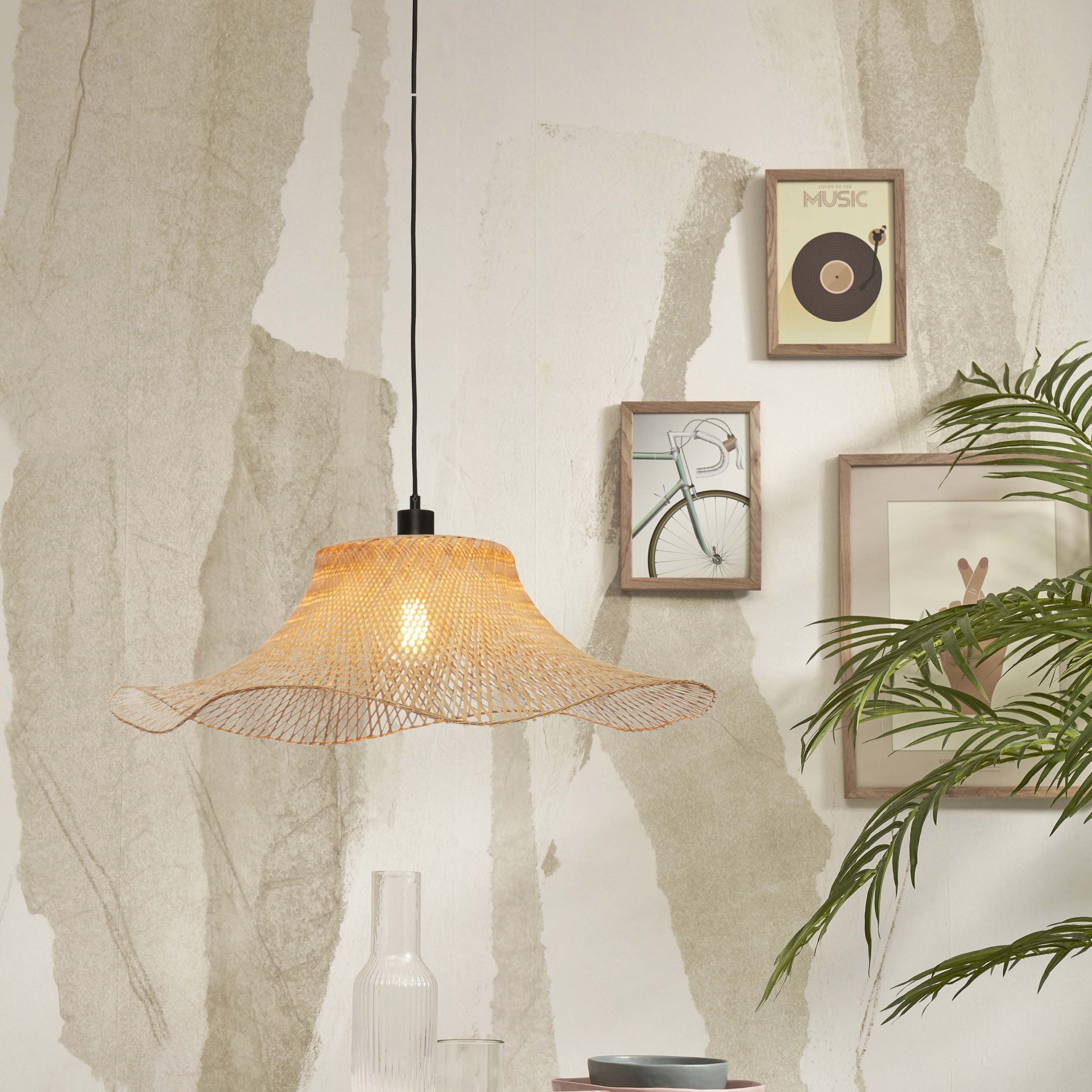 Good&Mojo Hängelampe IBIZA braun | 65x65x20cm