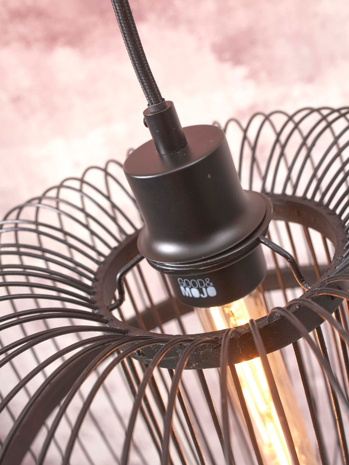 Good&Mojo Stehlampe HOKKAIDO schwarz | 63x36x176cm - Sir Henrys