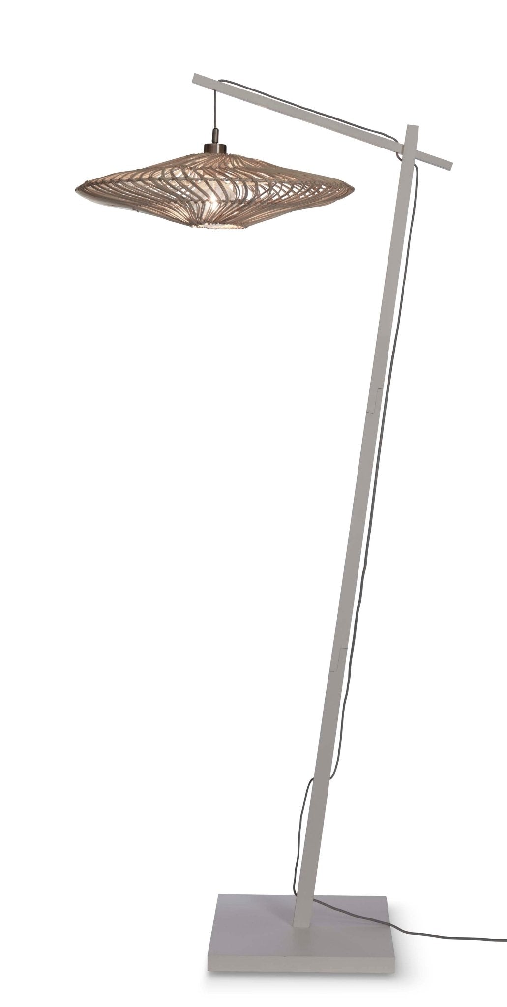 Good&Mojo Stehlampe ZANZIBAR weiß | 73x55x176cm - Sir Henrys