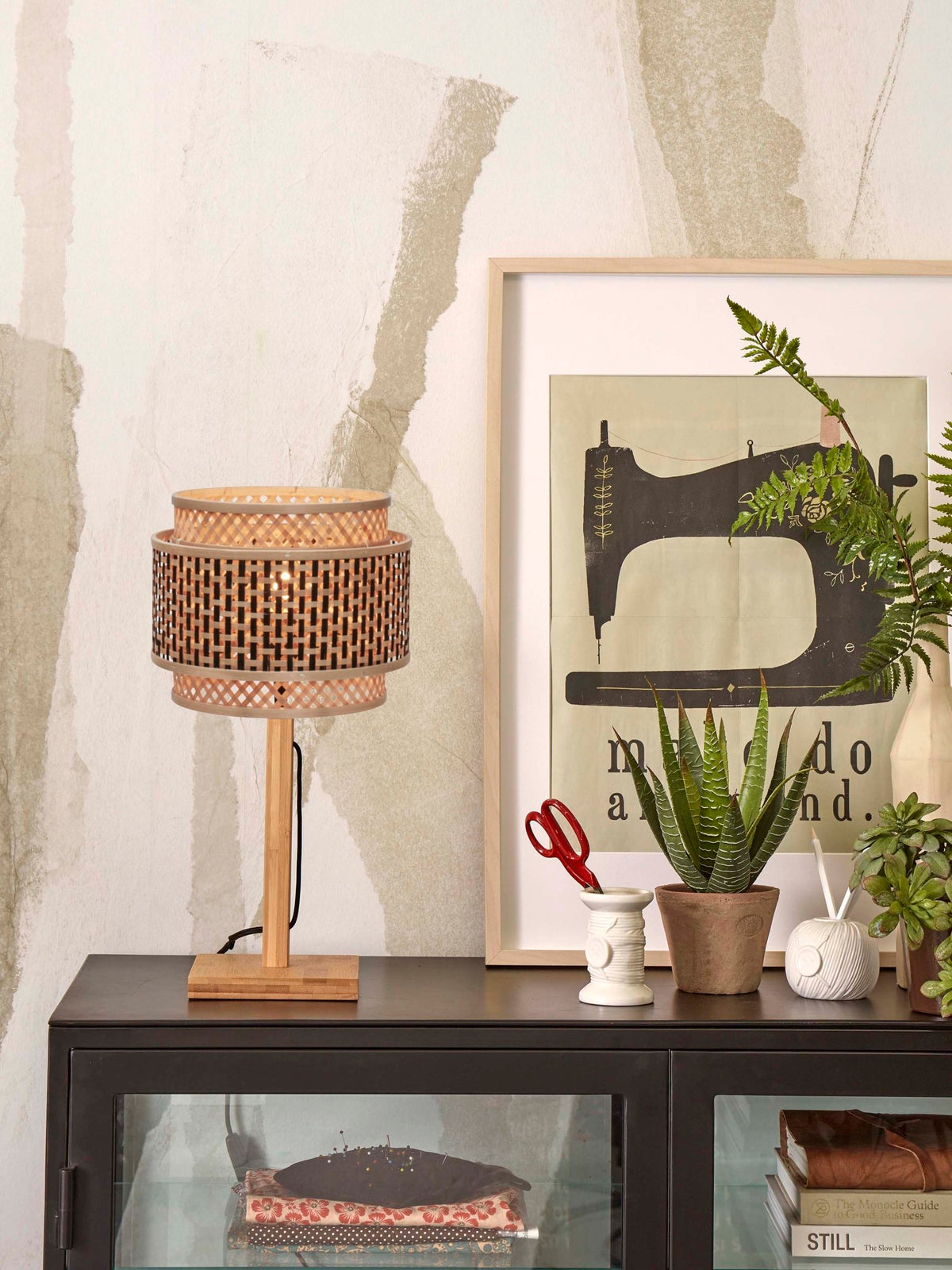 Good&Mojo Tischlampe BHUTAN braun | 22x22x40cm - Sir Henrys