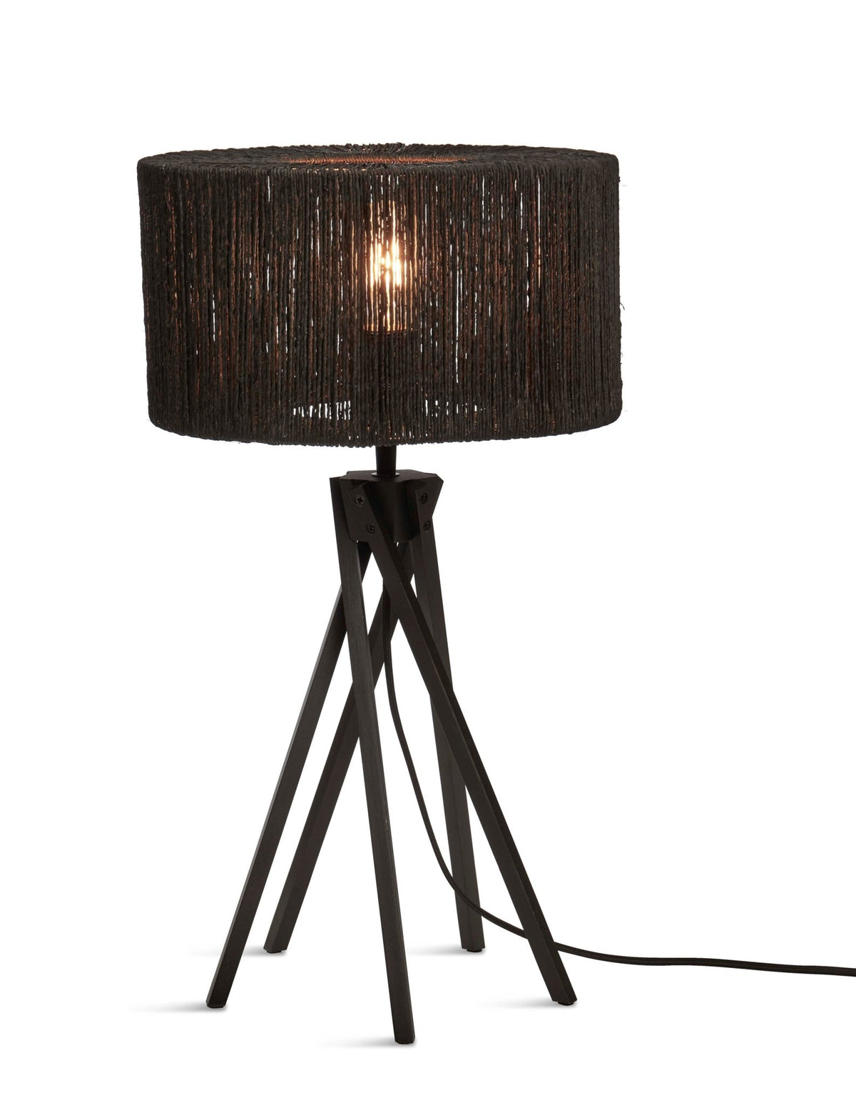 Good&Mojo Tischlampe IGUAZU schwarz | 30x30x45cm - Sir Henrys