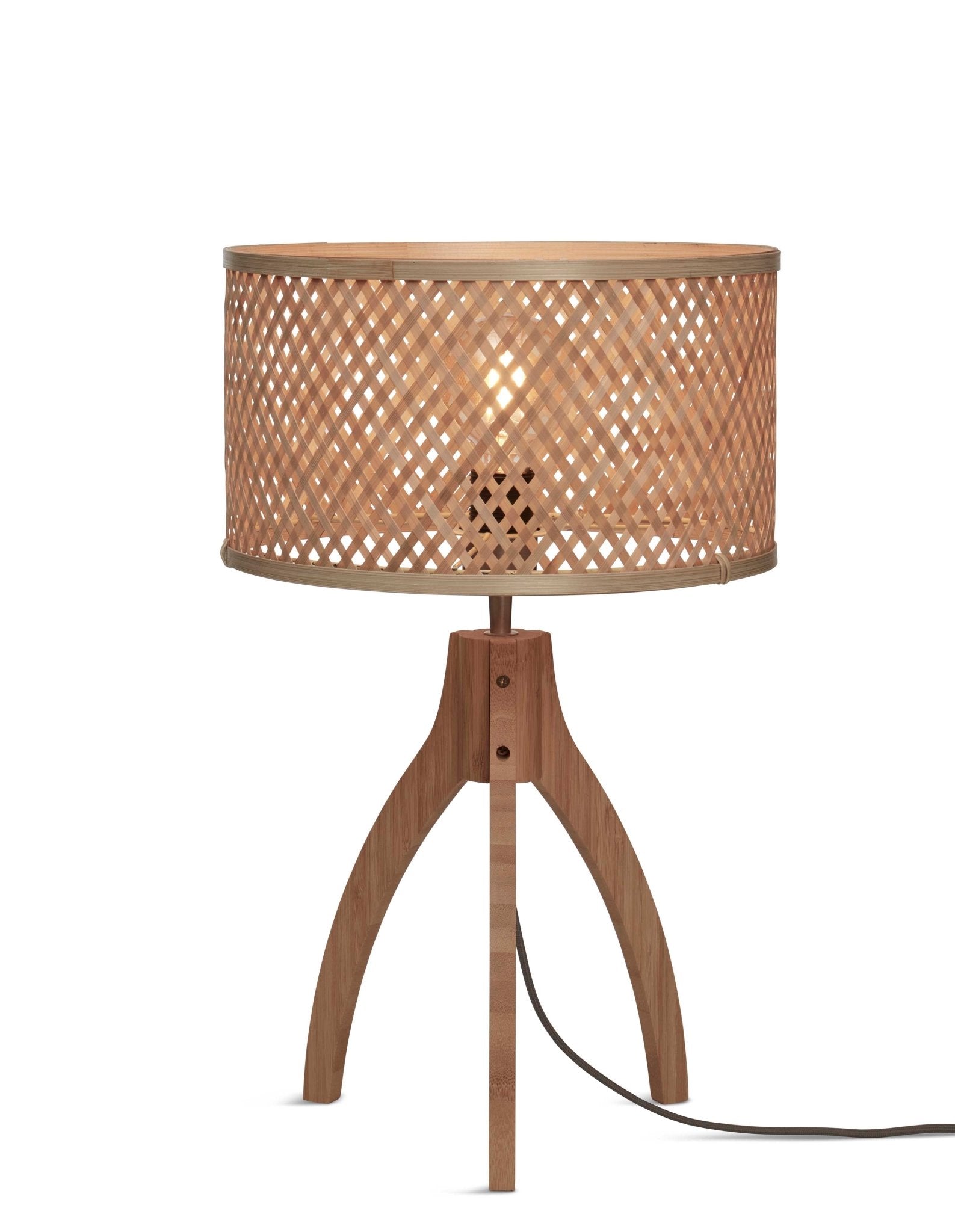 Good&Mojo Tischlampe JAVA braun | 20x20x40cm - Sir Henrys