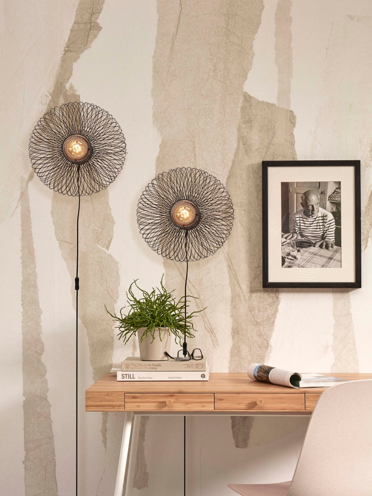 Good&Mojo Wandleuchte CANGO schwarz | 40x20x40cm - Sir Henrys