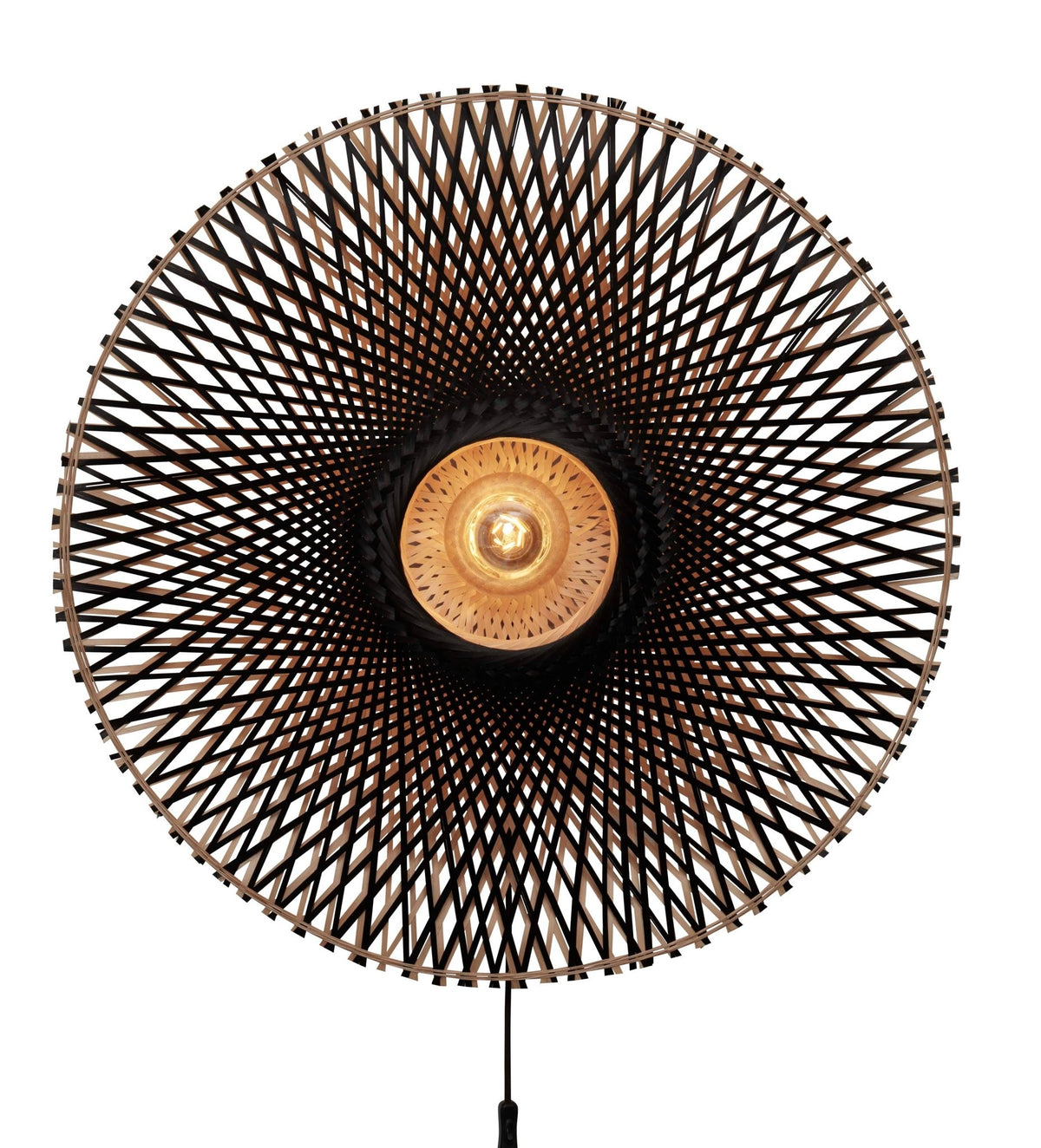 Good&Mojo Wandleuchte KALIMANTAN schwarz | 87x20x87cm - Sir Henrys