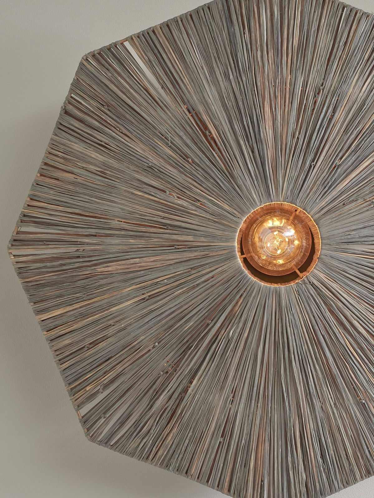 Good&Mojo Wandleuchte PANAMA grau | 65x7x65cm - Sir Henrys