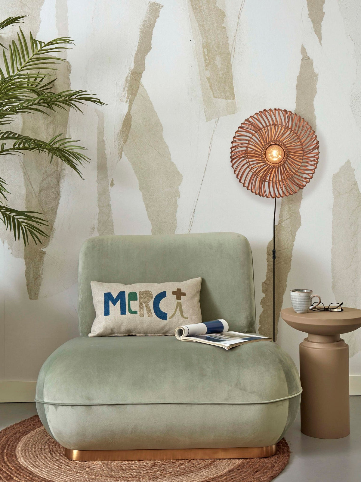 Good&Mojo Wandleuchte ZANZIBAR braun | 40x40x12cm - Sir Henrys
