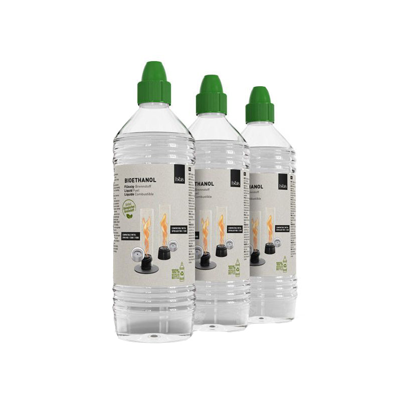 Höfats Bioethanol Flüssig-Brennstoff 1l Flasche - 3 Stück