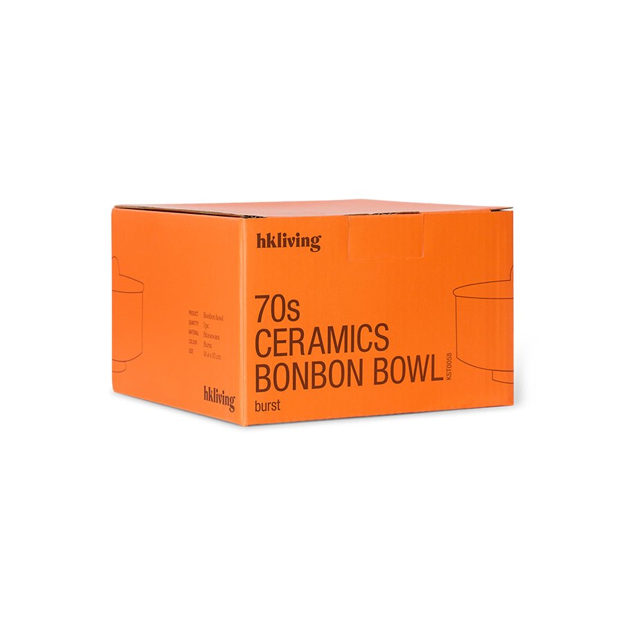 HKliving Aufbewahrungsdose BLAST Bonbon 70's bunt | Ø 14cm H 10cm - Sir Henrys