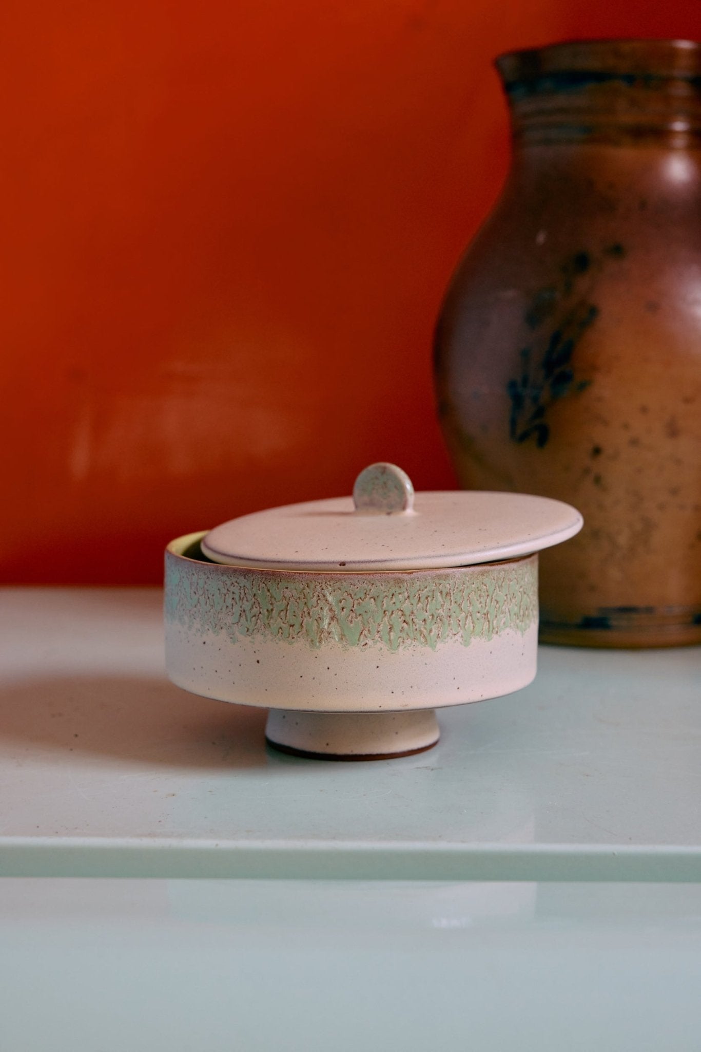 HKliving Aufbewahrungsdose SLUSH Bonbon 70s Ceramics bunt | Ø14x10cm - Sir Henrys