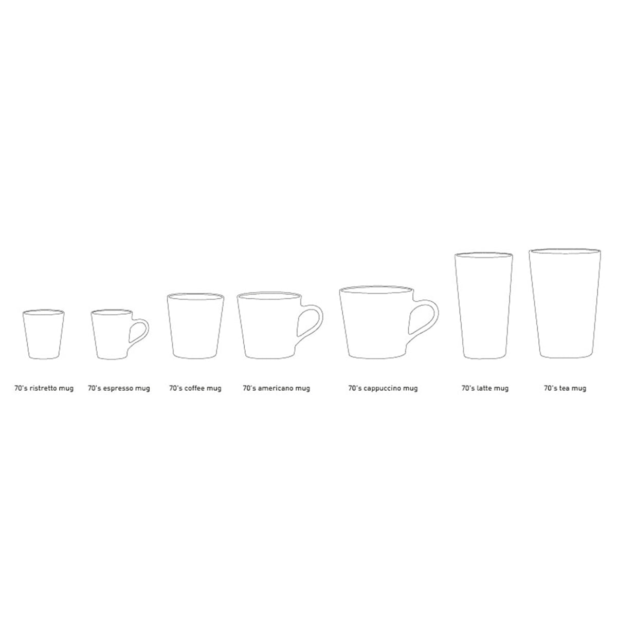 HKliving Becher FIRE Americano Mug 70´s bunt | 11,5x8,5x8cm - Sir Henrys