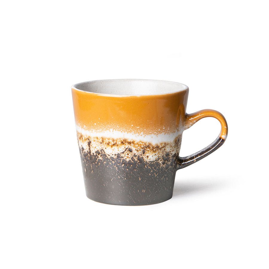 HKliving Becher FIRE Americano Mug 70´s bunt | 11,5x8,5x8cm - Sir Henrys