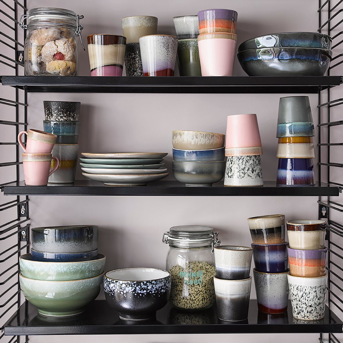 HKliving Becher MUD Coffee Mug 70´s bunt - Sir Henrys
