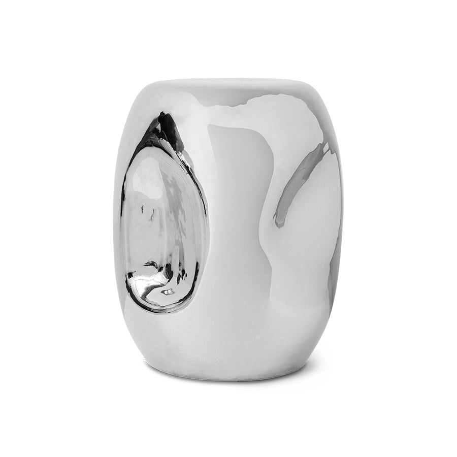 HKliving Beistelltisch CURRENTS chrome silber | Ø36x45cm - Sir Henrys