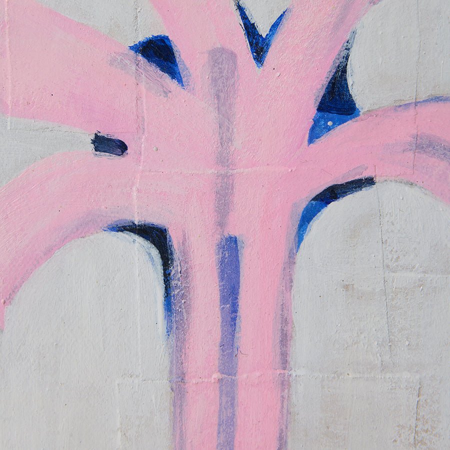 HKliving Bild PALMLINES Pocket exhibit rosa | 13x16x6cm - Sir Henrys