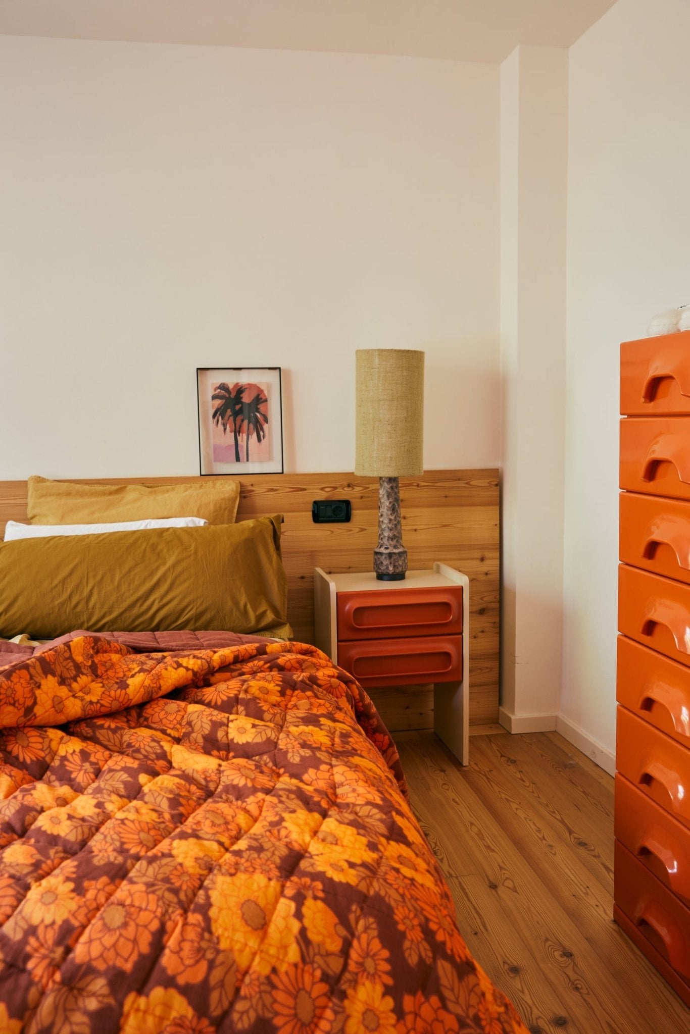 HKliving Bild PALMS pink braun | 40x3x50cm - Sir Henrys