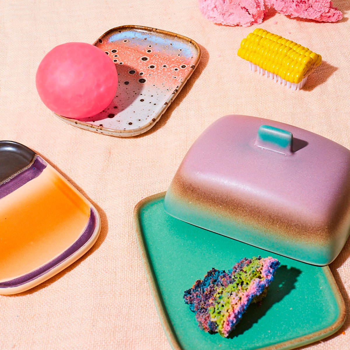 HKliving Butterdose MERCURY 70´s bunt - Sir Henrys