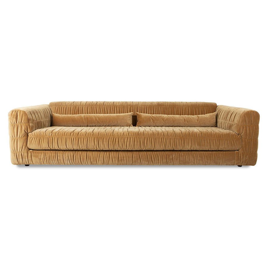 HKliving Club Couch Leinen/Samt verschiedene Farben - Sir Henrys