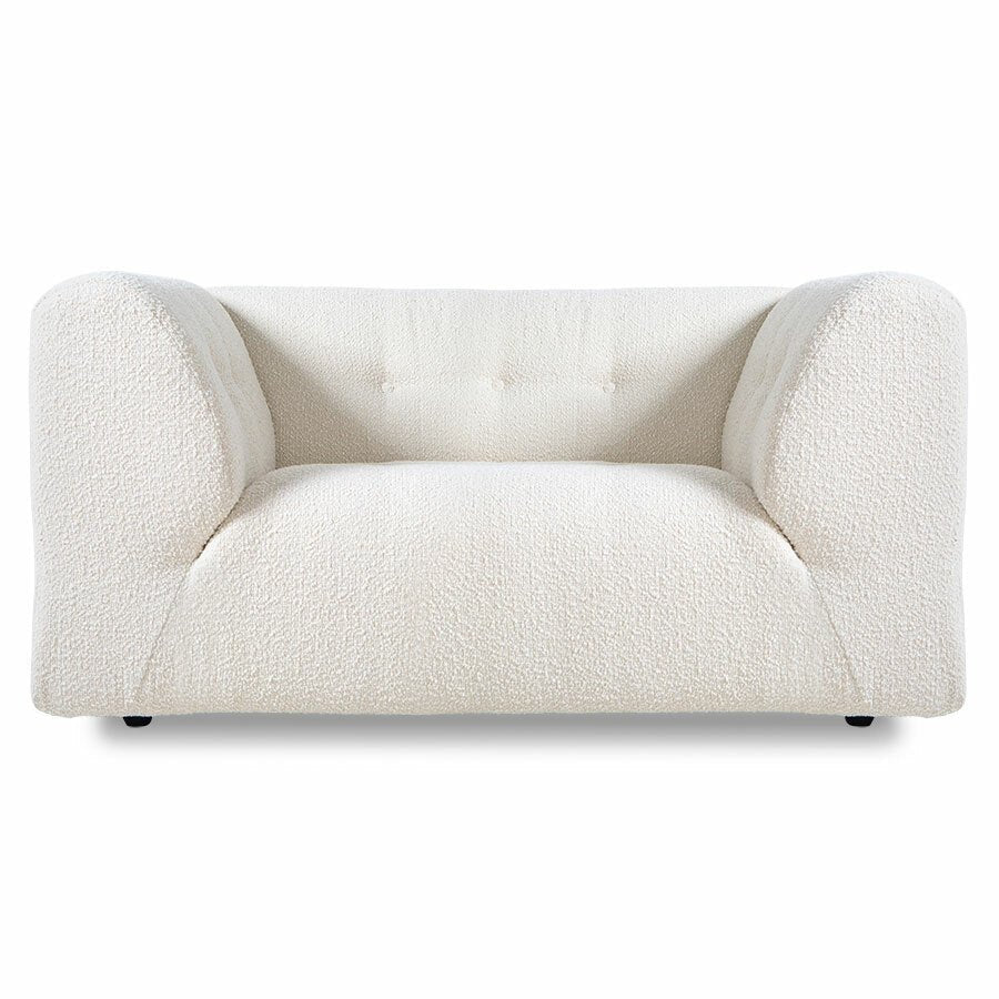 HKliving Couch Vint LOVESEAT boucle cream - Sir Henrys