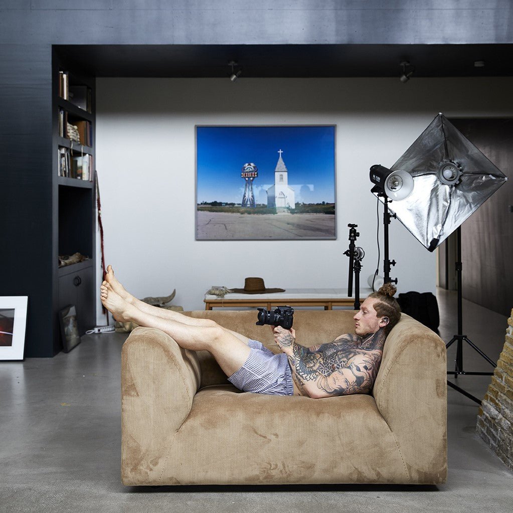 HKliving Couch Vint LOVESEAT Cord braun - Sir Henrys