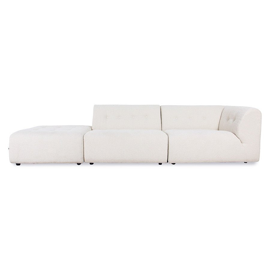 HKliving Couch VINT modular Boucle Creme - Sir Henrys