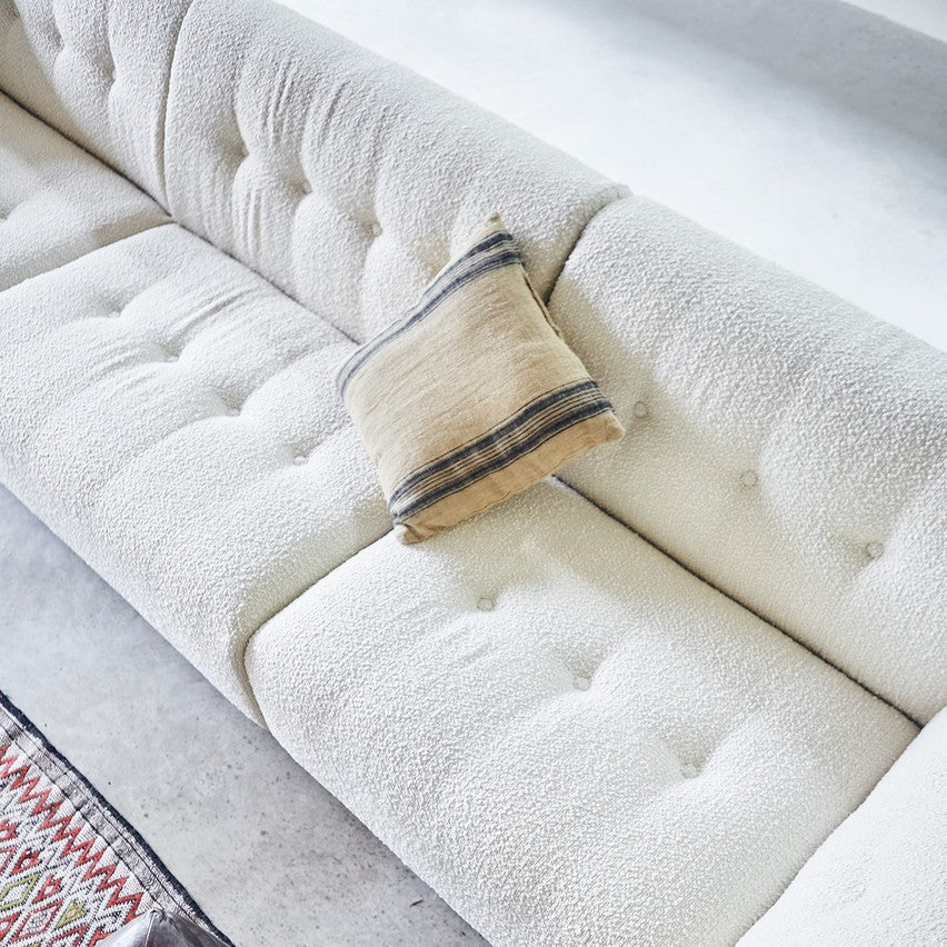 HKliving Couch VINT modular Boucle Creme - Sir Henrys