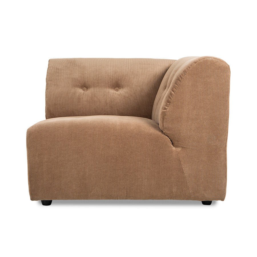 HKliving Couch Vint modular Cord braun - Sir Henrys