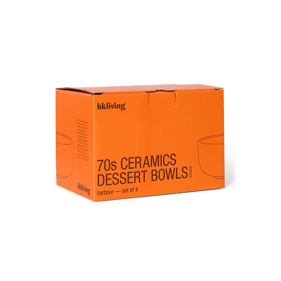 HKliving Desert Bowls HARBOUR 70's bunt 4er Set | Ø 12,5cm H 6cm - Sir Henrys
