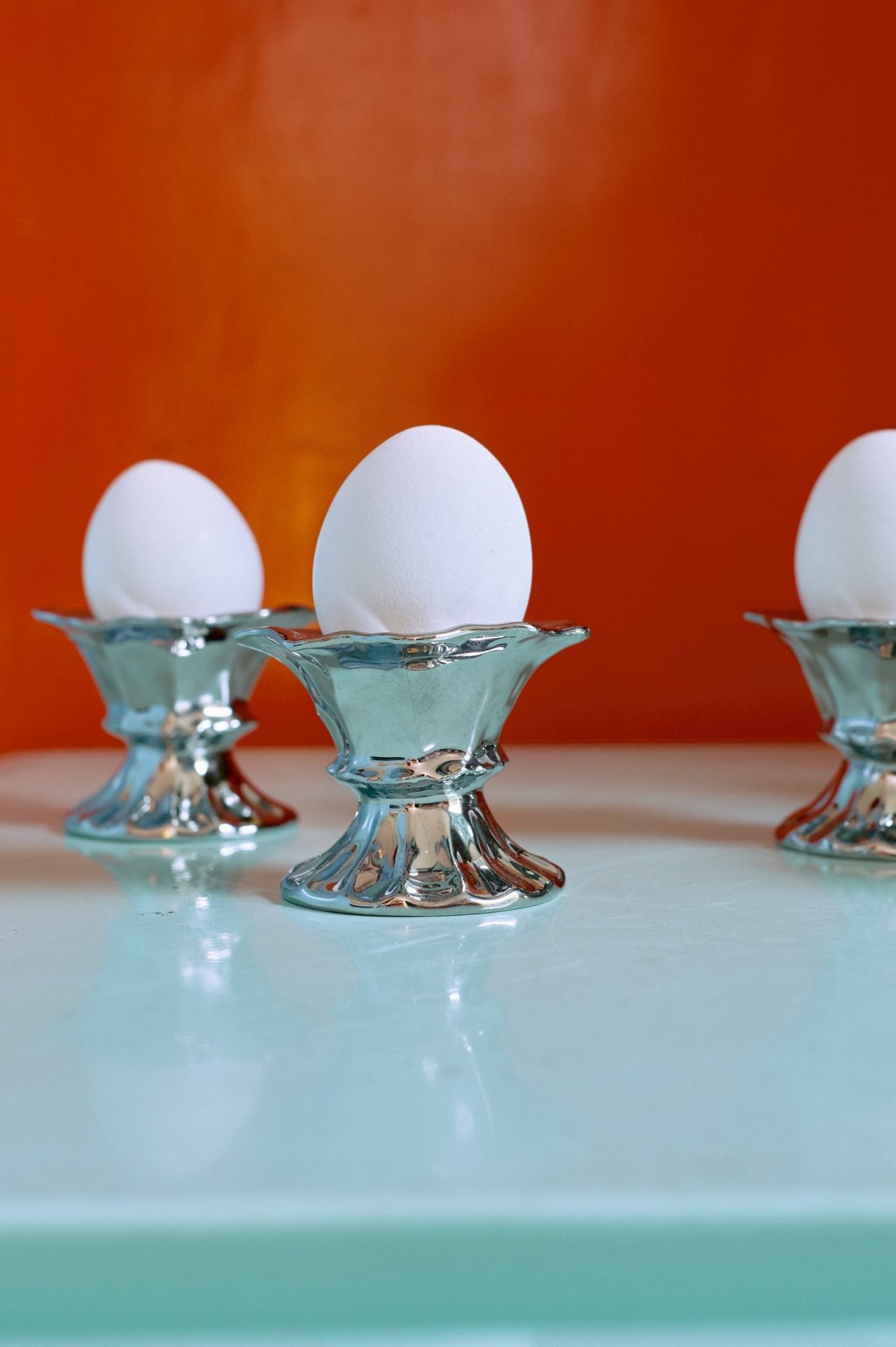 HKliving Eierbecher NEW CLASSICS chrome 4er Set | Ø7x5,5cm - Sir Henrys