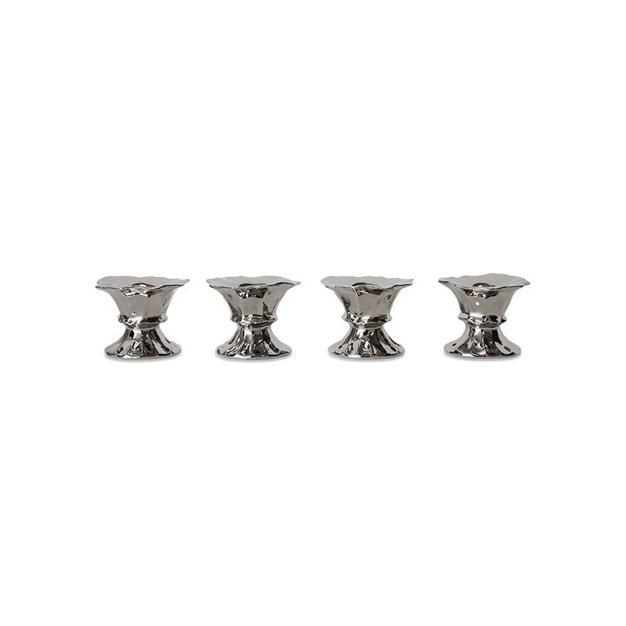 HKliving Eierbecher NEW CLASSICS chrome 4er Set | Ø7x5,5cm - Sir Henrys