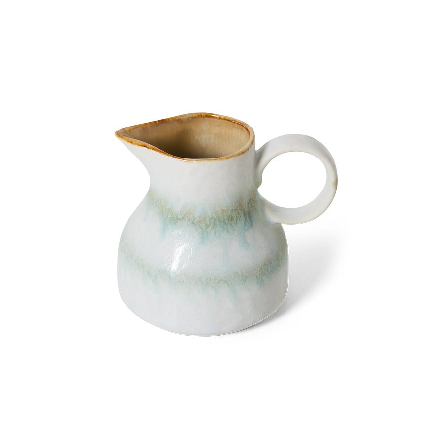 HKliving Kanne Milchkanne PETAL 70s Ceramics bunt | 9,3x7,5x8cm - Sir Henrys