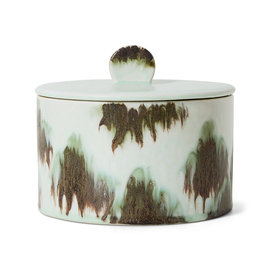 HKliving Keksdose TIDE 70s Ceramics bunt | Ø17x14cm - Sir Henrys