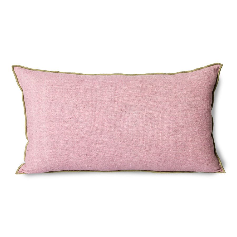 HKliving Kissen BOUQUET rosa/ beige | 60x5x35cm - Sir Henrys