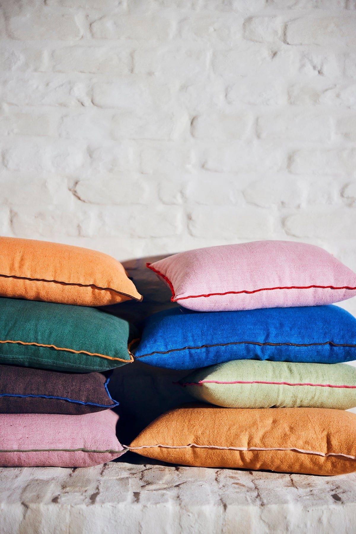 HKliving Kissen CANDYFLOSS pink/rot | 50x30cm - Sir Henrys