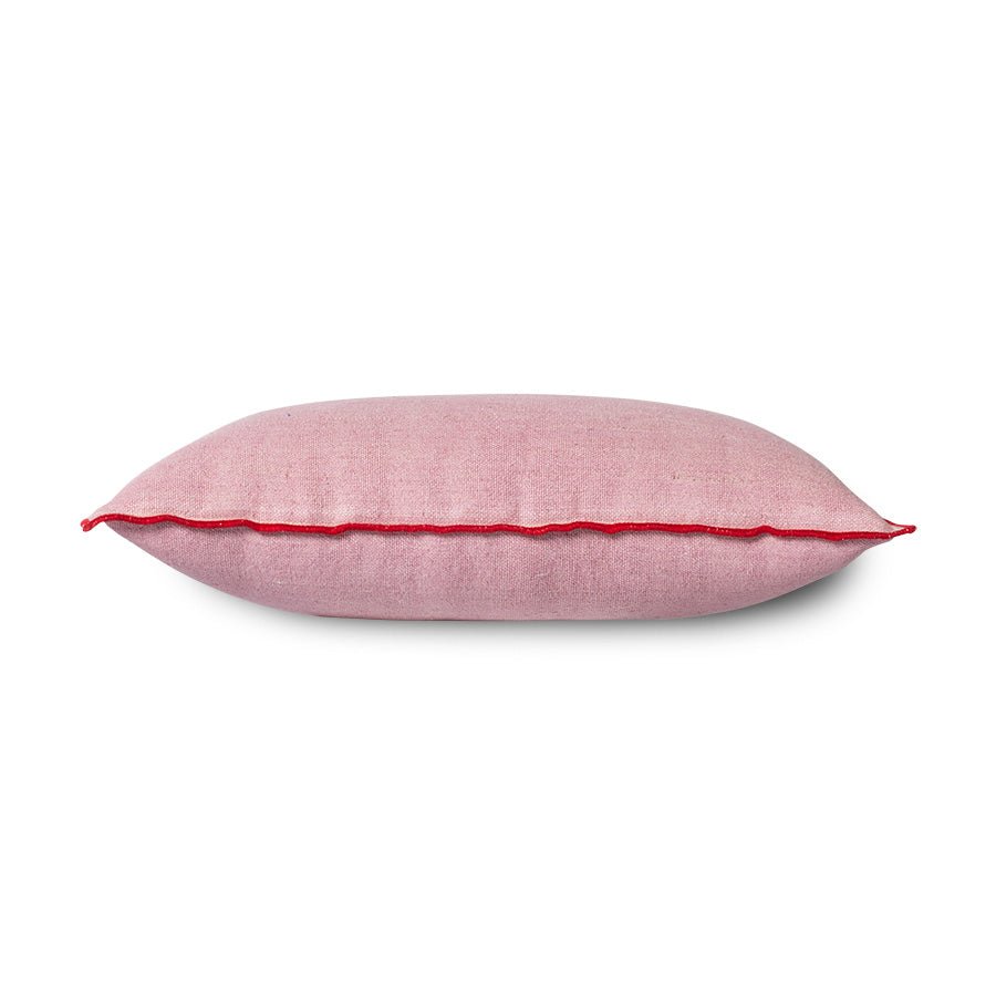 HKliving Kissen CANDYFLOSS pink/rot | 50x30cm - Sir Henrys
