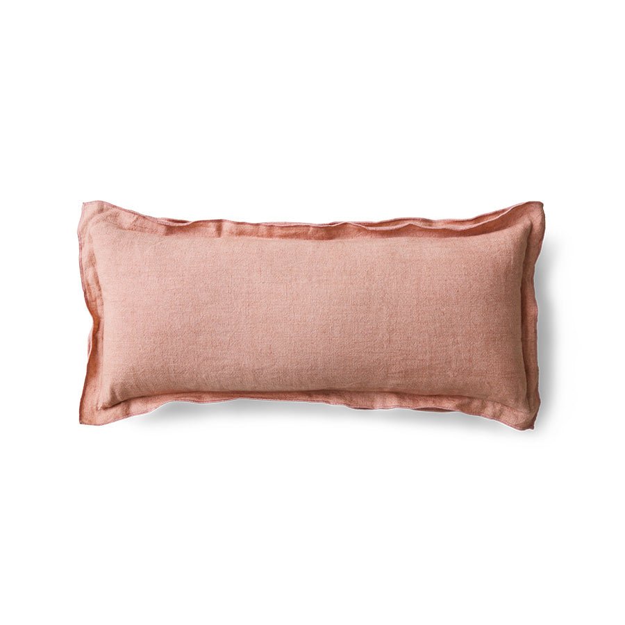 HKliving Kissen MAGNOLIA Leinen rosa | 70x30cm - Sir Henrys