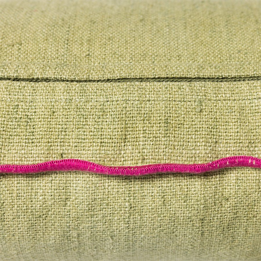 HKliving Kissen MANSION lime/pink | 50x5x30cm - Sir Henrys