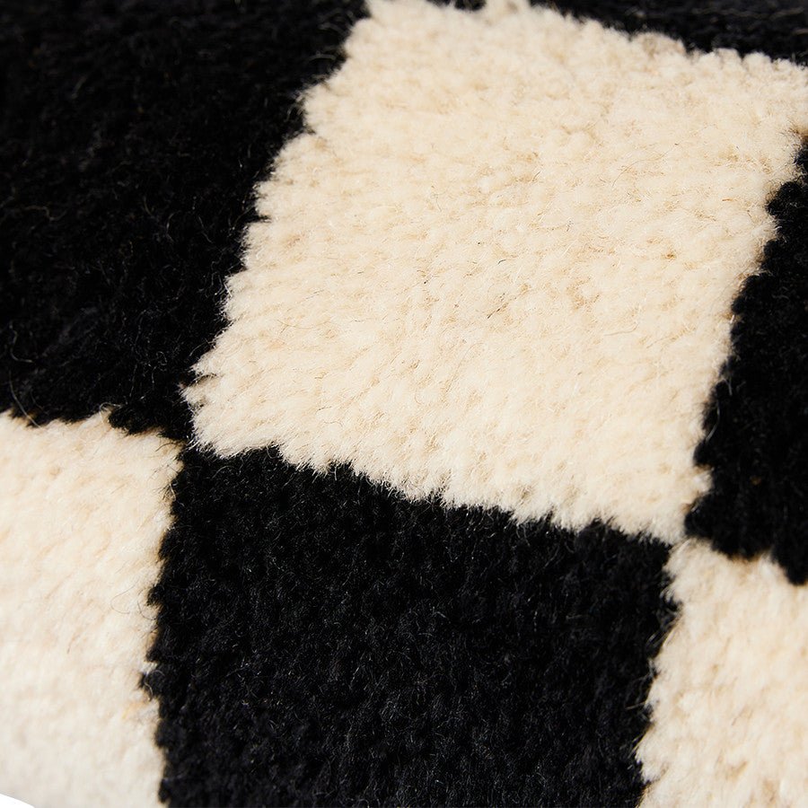 HKliving Kissen Rolle BLACK&WHITE schwarz weiß | Ø13x50cm - Sir Henrys