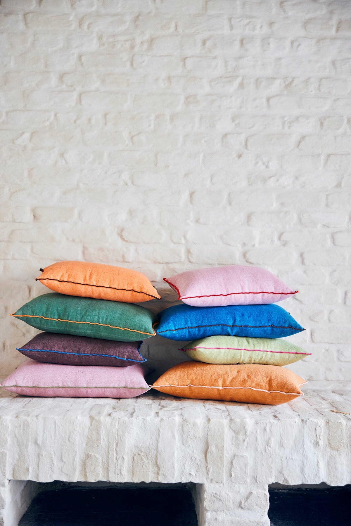 HKliving Kissen SPICY GINGER orange/rosa | 60x5x35cm - Sir Henrys